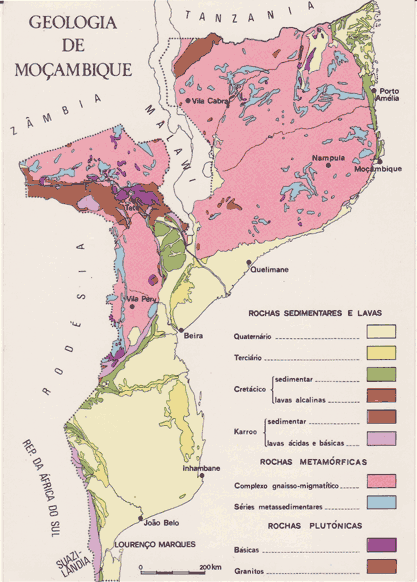 Geologie und Lagerstätten Mocambiques - ein Überblick 
